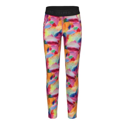 детски,клин,всички,фитнес,облекла,детски,облекла,usa,pro,pro,training,tight,legging,girls,multi,brush