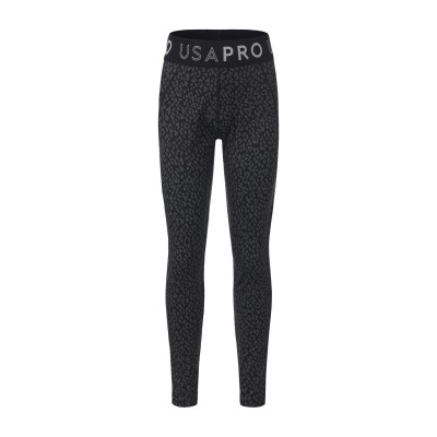 детски,клин,usa,pro,training,tight,legging,girls,black,leopard