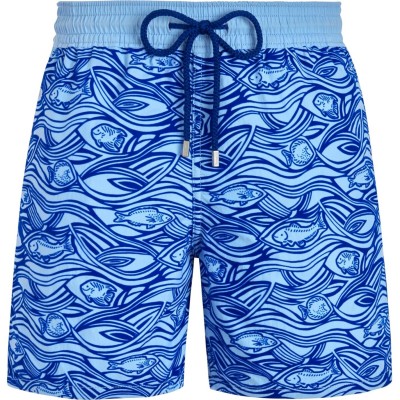 стоки,за,плуване,на,разпродажба,vilebrequin,flocked,fish,swim,shorts,fleur,de,lin