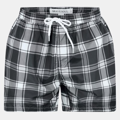 бански,гащета,борд,шорти,и,бански,тип,боксерки,brave,soul,mens,check,print,swim,short,with,drawcord,black,white