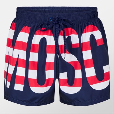къси,панталони,moschino,men's,logo,quick,drying,swim,shorts,multi,blue
