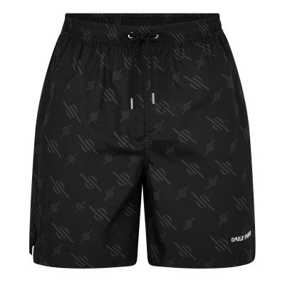 daily,paper,men's,irregular,swim,shorts,black