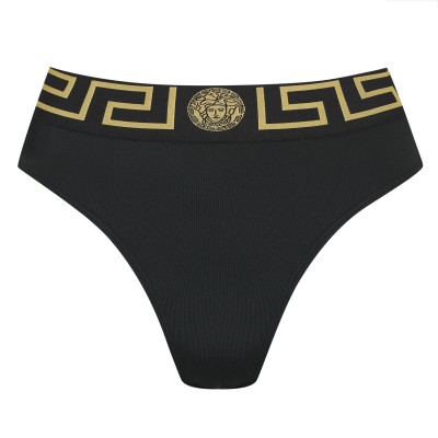 дамски,бански,костюми,versace,icon,women,s,tape,high,rise,chlorine,resistant,bikini,bottoms,blk,gld,a1008