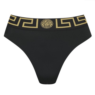 дамски,бански,костюми,дамски,бански,костюми,стоки,за,плуване,на,разпродажба,versace,icon,women's,tape,high,rise,chlorine,resistant,bikini,bottoms,blk,gld,a