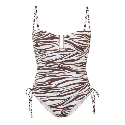 дамски,бански,костюми,biba,bandeau,swimsuit,zebra,print