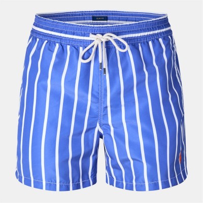 къси,панталони,стоки,за,плуване,на,разпродажба,polo,ralph,lauren,men's,traveler,stripe,swim,shorts,blue,stripe