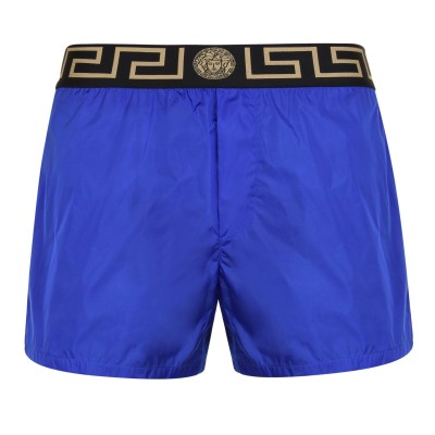 къси,панталони,мъжки,ежедневни,облекла,versace,icon,greca,waistband,swim,shorts,blue,gold,a85k