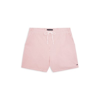 tommy,hilfiger,ithaca,medium,seersucker,swimshort,terra,red,ecru
