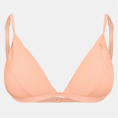 разпродажба,puma,дамски,облекла,размер,puma,ribbed,triangle,bikini,top,peach,combo