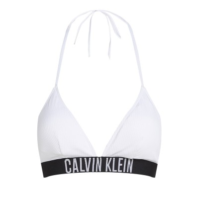 горнище,дамски,бански,костюми,дамско,бельо,calvin,klein,triangle,bikini,top,brill,white