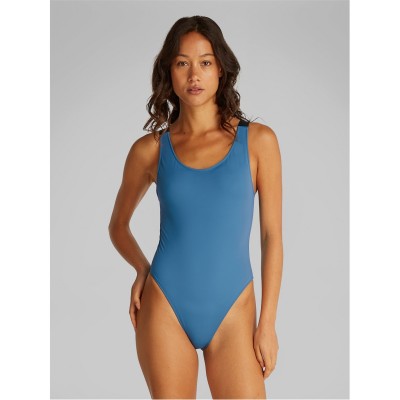 дамски,бански,костюми,calvin,klein,scoop,back,one,piece,swimsuit,storm,blue