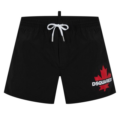 къси,панталони,стоки,за,плуване,на,разпродажба,dsquared2,men's,maple,side,logo,swim,shorts,black,red