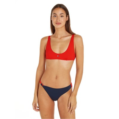 горнище,дамски,бански,костюми,дамско,бельо,tommy,hilfiger,heritage,scoop,neck,bralette,bikini,top,hot,heat