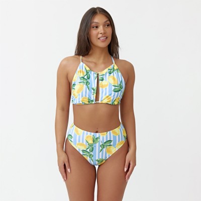 дамски,облекла,размер,be,you,high,neck,bikini,top,lemon