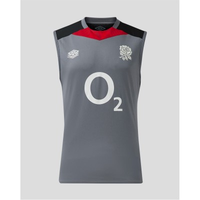 потник,ръгби,облекла,ръгби,фланелки,england,rugby,union,фланелки,umbro,england,rugby,training,vest,2024,adults,grey,blk,red