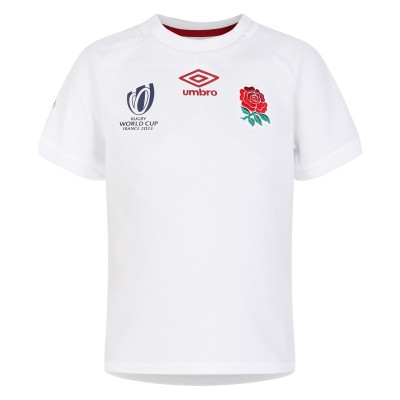 детска,фланелка,ръгби,облекла,umbro,england,rugby,rwc,home,replica,jersey,2023,children's,white