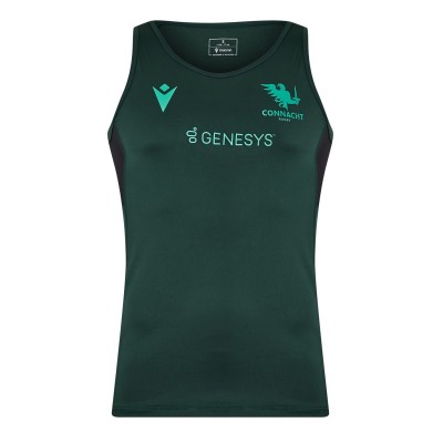 потник,ръгби,облекла,ръгби,фланелки,macron,connacht,training,vest,2024,2025,adults,dark,green
