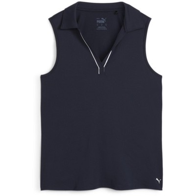 дамска,блуза,с,яка,puma,women,s,cloudspun,piped,sleeveless,performance,polo,shirt,deep,navy