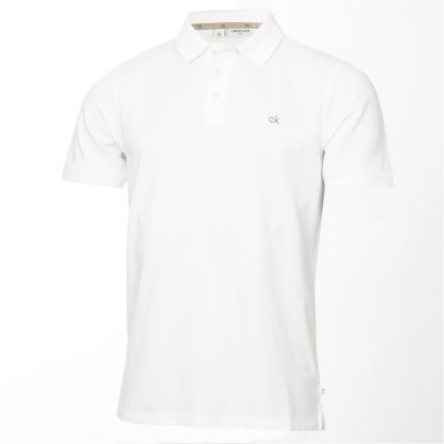 блуза,с,яка,мъжки,горнища,за,голф,облекла,за,голф,calvin,klein,golf,polo,shirt,white