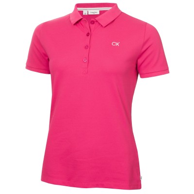дамска,блуза,с,яка,calvin,klein,golf,women,s,short,sleeve,performance,polo,shirt,hot,pink