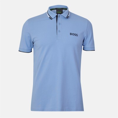 блуза,с,яка,облекла,на,разпродажба,мъжки,тениски,boss,men's,short,sleeve,performance,polo,shirt,open,blue