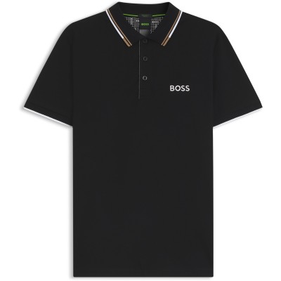 блуза,с,яка,облекла,на,разпродажба,мъжки,тениски,boss,men's,short,sleeve,performance,polo,shirt,black