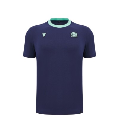 юношеска,тениска,ръгби,облекла,ръгби,фланелки,macron,scotland,rugby,union,cotton,t,shirt,2024,junior,blue