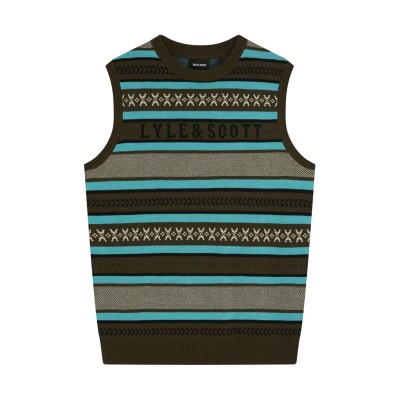 потник,мъжки,пуловери,lyle,and,scott,lyle,glen,fair,vest,sn99,olive