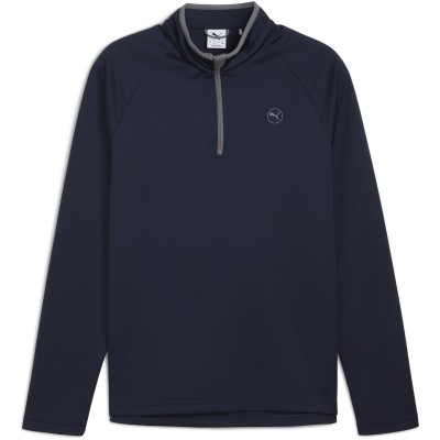 поларена,блуза,puma,men,s,waffle,fleece,pullover,jumper,deep,navy