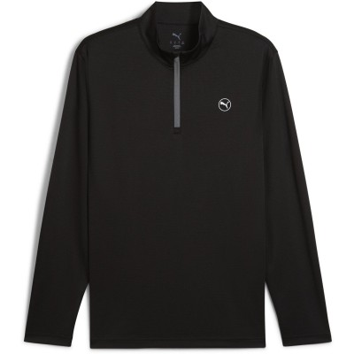 мъжки,пуловер,puma,pure,2,0,texture,1,4,zip,jumper,mens,black