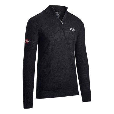 мъжка,блуза,облекла,за,голф,callaway,zip,sweater,mens,black,ink
