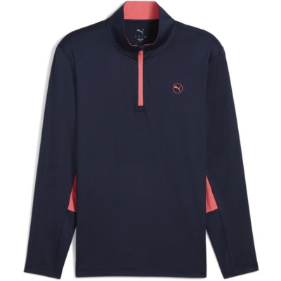 пуловер,puma,men,s,pure,quarter,zip,pullover,jumper,deep,nvy
