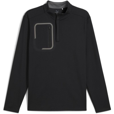 мъжки,пуловер,puma,cloudspun,tech,1,4,zip,jumper,mens,puma,black