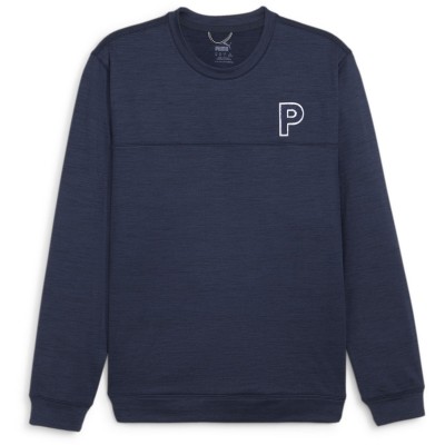 мъжки,пуловер,облекла,на,разпродажба,разпродажба,puma,мъжки,пуловери,облекла,за,голф,всички,облекла,за,голф,puma,cloudspun,patch,crewneck,jumper,mens,deep,