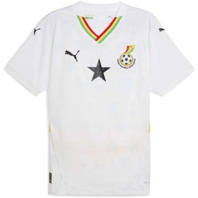 футболна,фланелка,puma,ghana,home,shirt,2025,adults,white,yellow