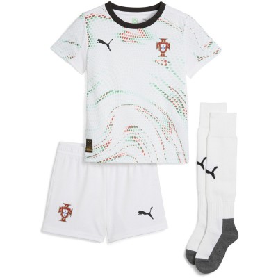 футболни,фланелки,национални,отбори,футбол,puma,portugal,away,minikit,2025,infants,white,black