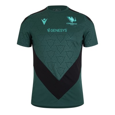 мъжки,тениски,ръгби,облекла,ръгби,фланелки,macron,connacht,training,shirt,2024,2025,adults,dark,green
