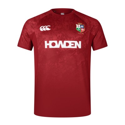 тениска,ръгби,облекла,canterbury,british,and,irish,lions,superlight,training,t,shirt,2024,adults,red,dahlia