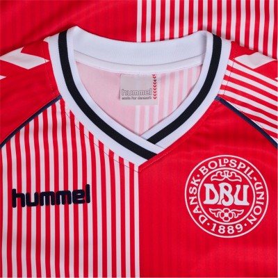 футболна,фланелка,футболни,фланелки,национални,отбори,hummel,men's,denmark,international,football,shirt,red,white