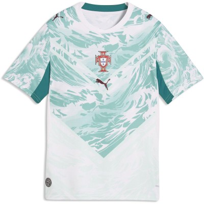 футболна,фланелка,футболни,фланелки,национални,отбори,футбол,puma,kids,portugal,away,shirt,world,cup,2026,white,green