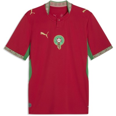 футболна,фланелка,футболни,фланелки,национални,отбори,puma,mens,morocco,home,shirt,world,cup,2026,red,gold
