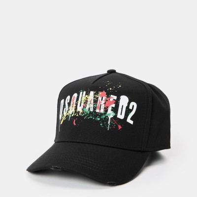 бейзболна,шапка,всички,шапки,dsquared2,men,s,splat,baseball,cap,black