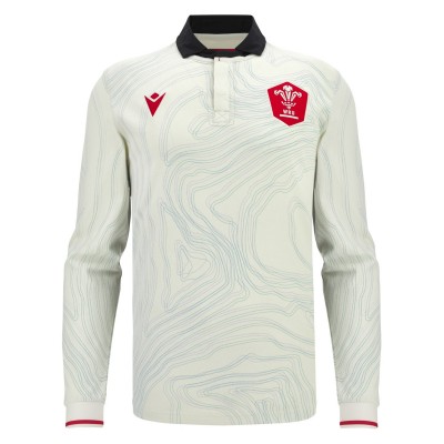 футболна,фланелка,ръгби,облекла,ръгби,фланелки,wales,rugby,union,фланелки,macron,wales,rugby,away,long,sleeve,shirt,2025,2026,adults,white,blk,red