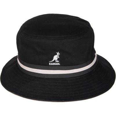 всички,шапки,плажни,шапки,мъжки,шапки,и,ръкавици,kangol,kangol,stripe,bucket,hat,black
