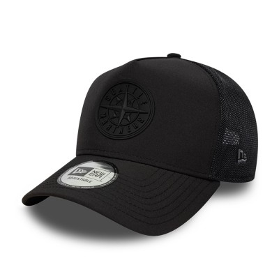 шапка,всички,шапки,плажни,шапки,new,era,a,frame,adjustable,trucker,cap,m's,black,black