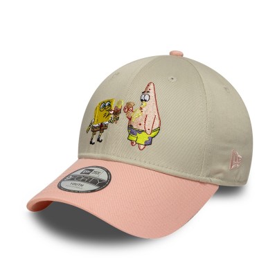 шапка,всички,шапки,плажни,шапки,new,era,kids,spongebob,9forty,adjustable,cap,patrick,beige,peach