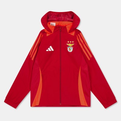 футболни,фланелки,детски,якета,и,палта,футбол,adidas,unisex,kids,benfica,rain,coar,2024,2025,team,power,red