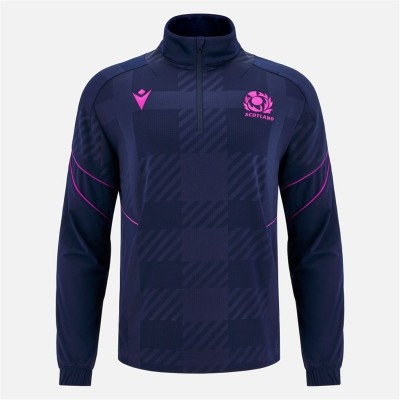 мъжки,горнища,с,качулка,ръгби,облекла,ръгби,фланелки,macron,scotland,rugby,world,cup,travel,quarter,zip,adults,navy,sky