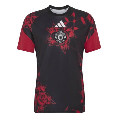 футболни,фланелки,английската,висша,лига,manchester,united,облекла,с,футболна,тема,adidas,manchester,united,pre,match,shirt,2026,27,mens,black,red