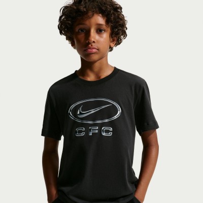 тениска,футболни,фланелки,детски,тениски,футбол,nike,cfc,swoosh,tee,jn64,black,grey
